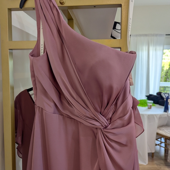 Azazie Brooke One Shoulder Dress - Picture 6 of 6